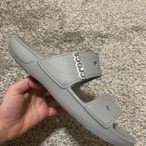CROCS SLIDES IN GRAY
